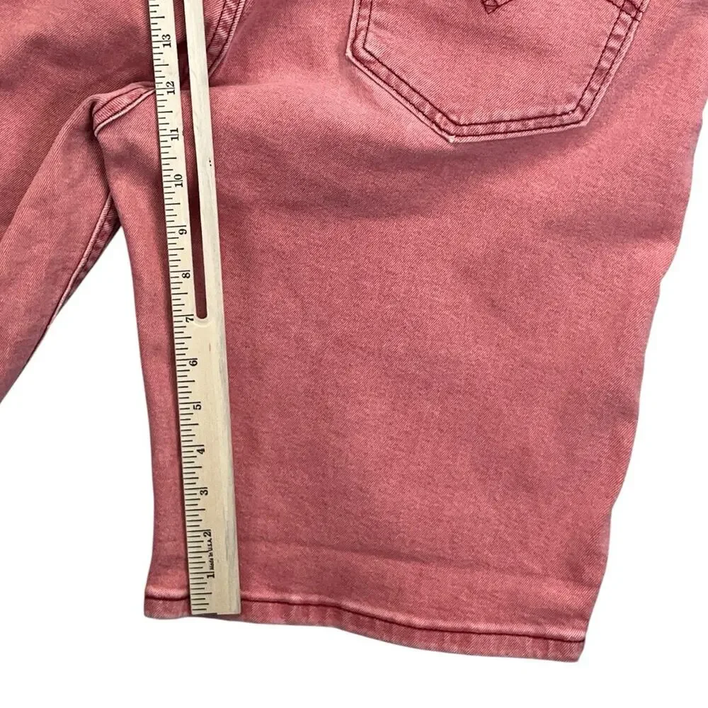 Levi’s 502 Denim Shorts Size 38 Salmon Pink
